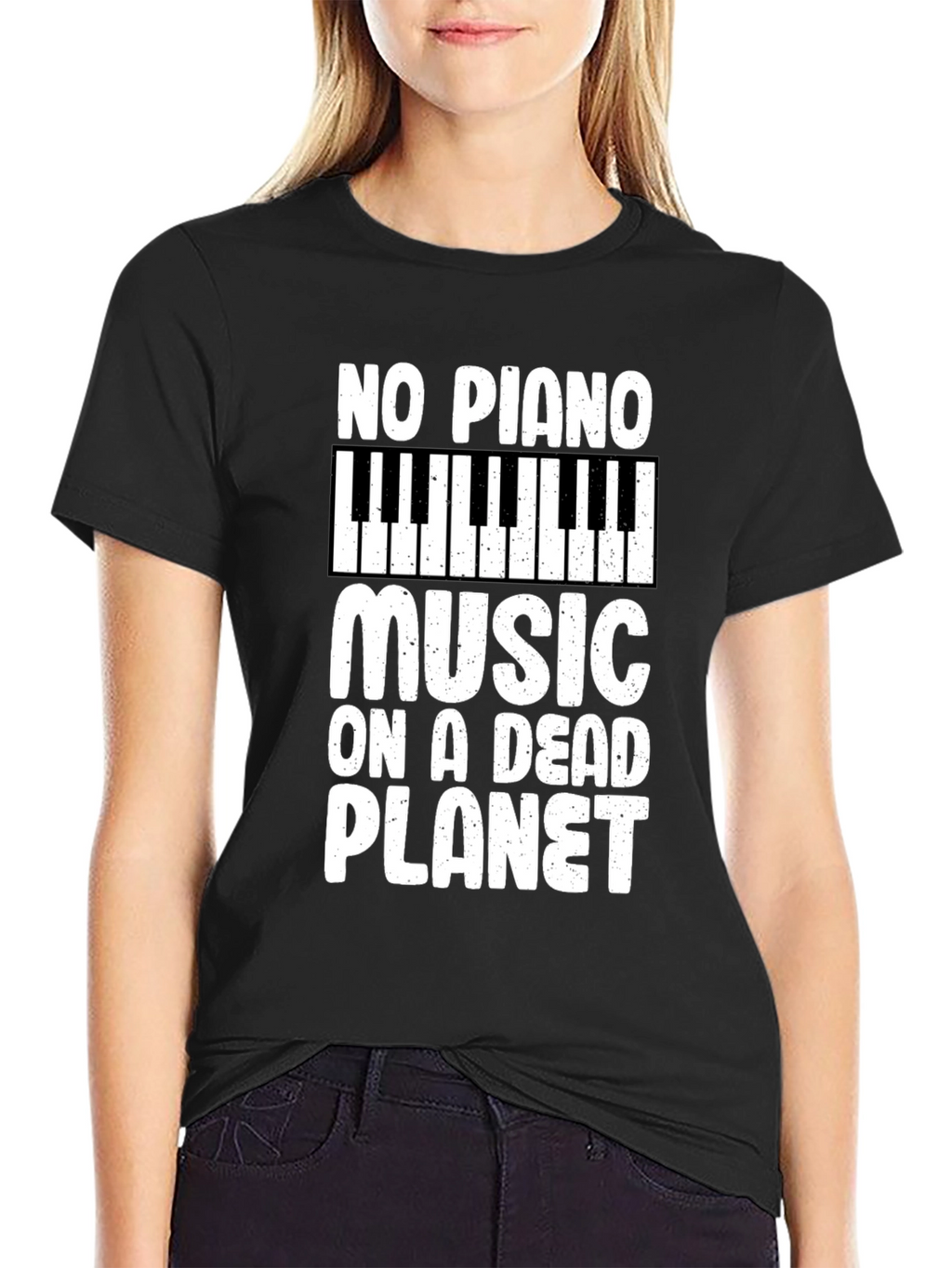 No Piano Music on a Dead Planet T-Shirt
