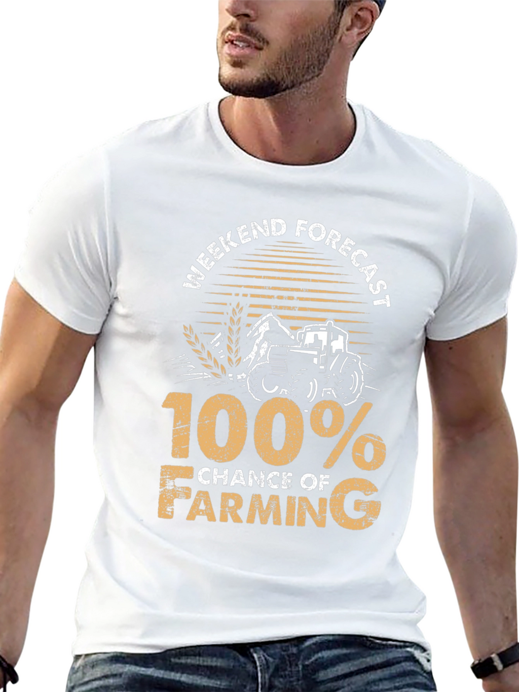 Farming Forecast T-Shirt - 100% Chance of Farming