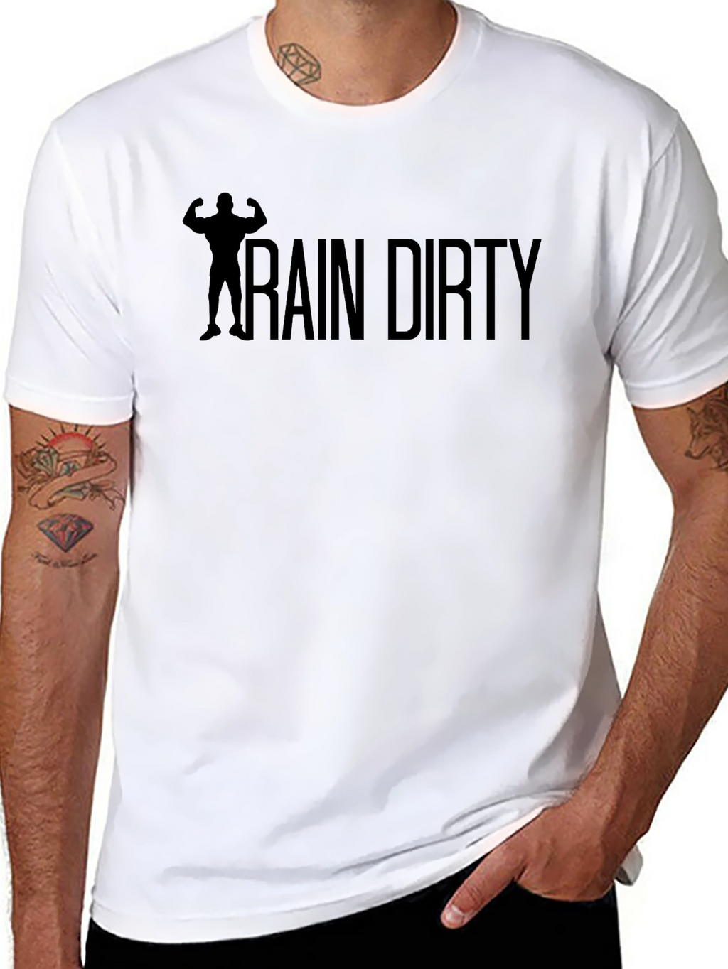 Train Dirty Black Graphic Tee