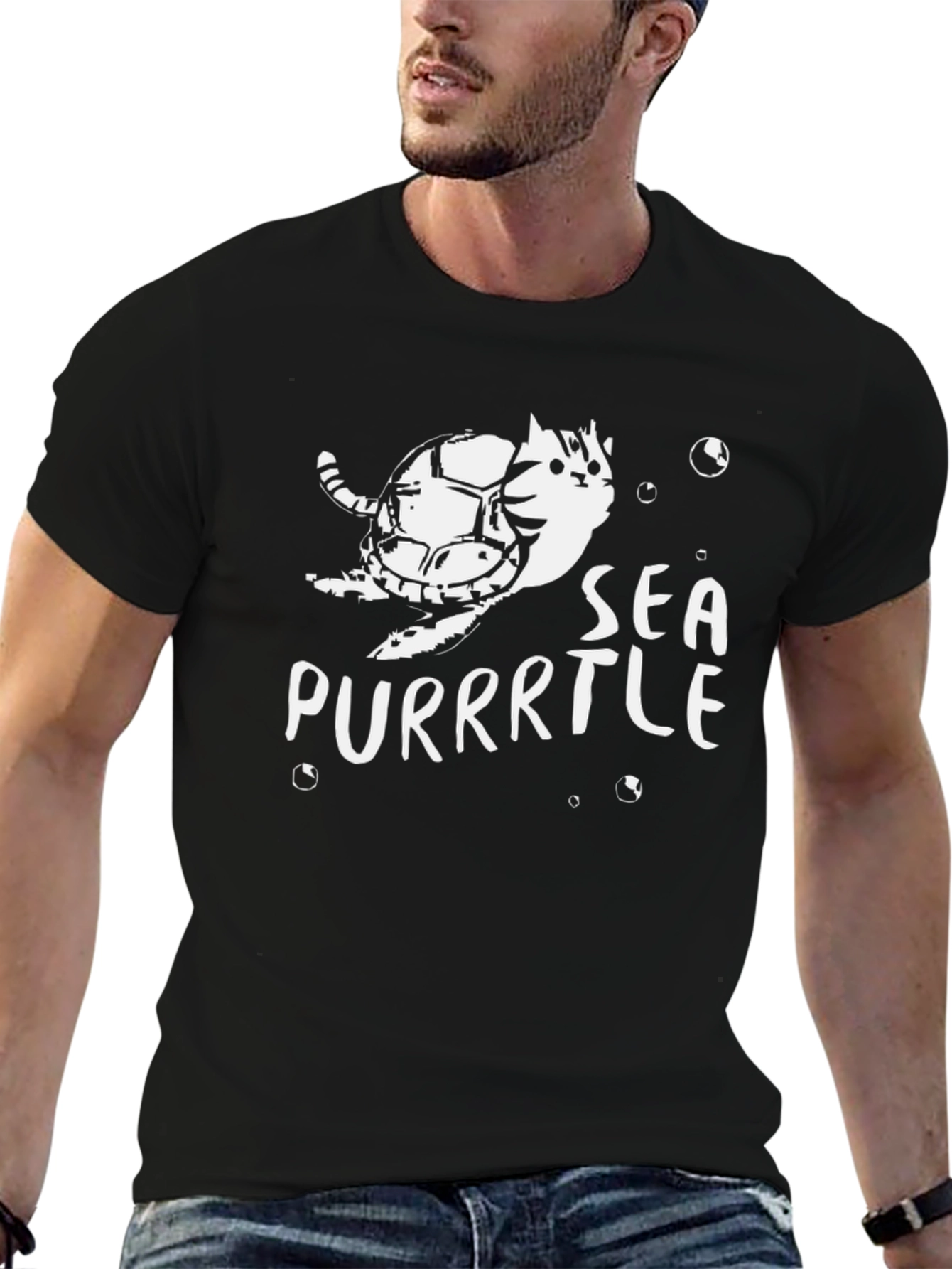 Purrrtle T-Shirt - Cat Turtle Pun Tee
