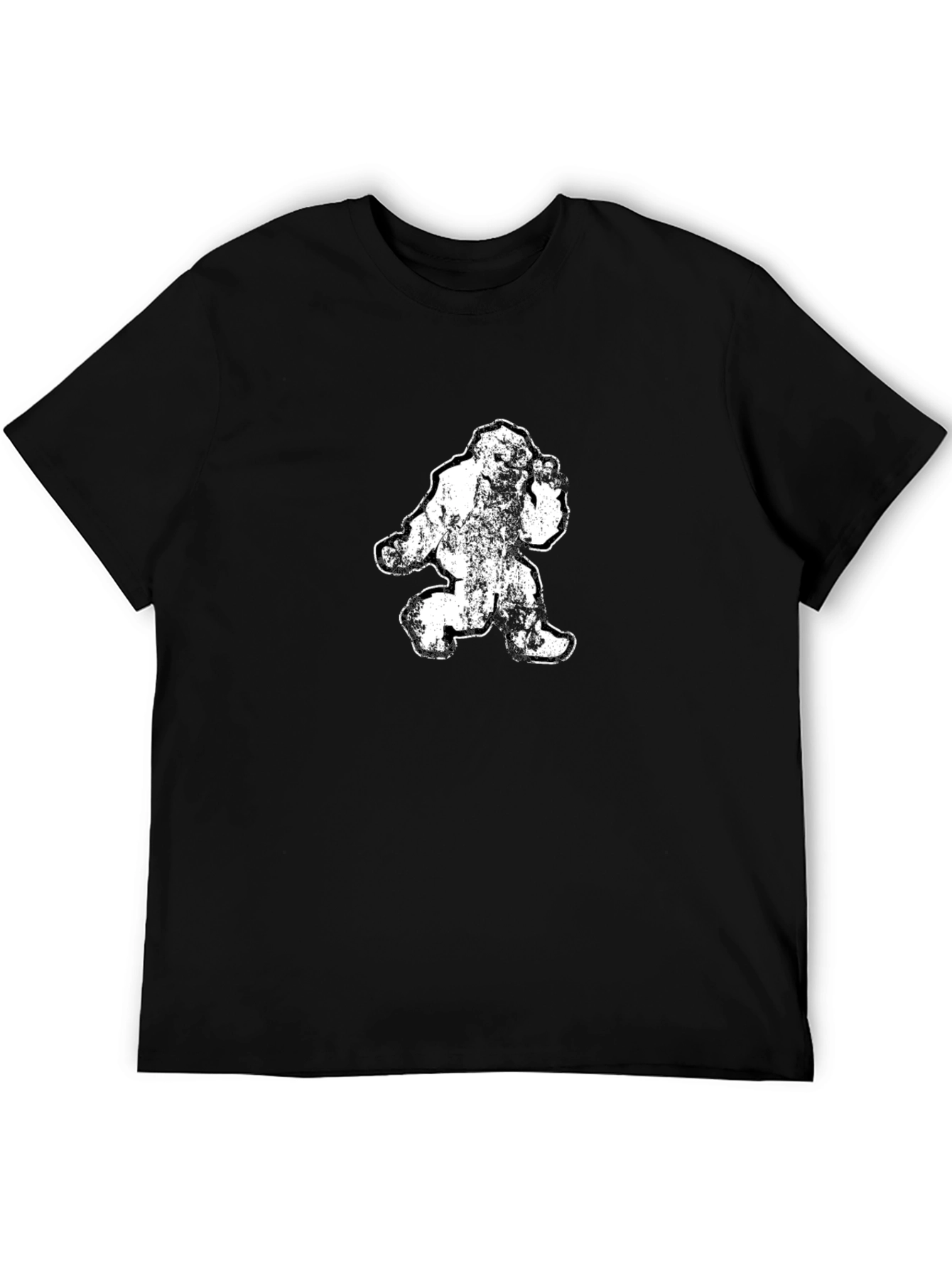 Sasquatch Graphic Tee - Black Cotton T-Shirt