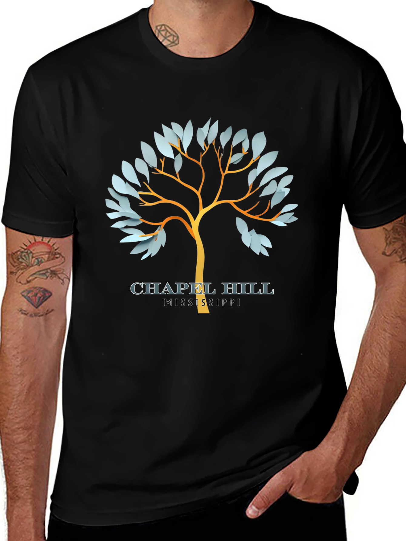 Chapel Hill Mississippi Tree Graphic Tee