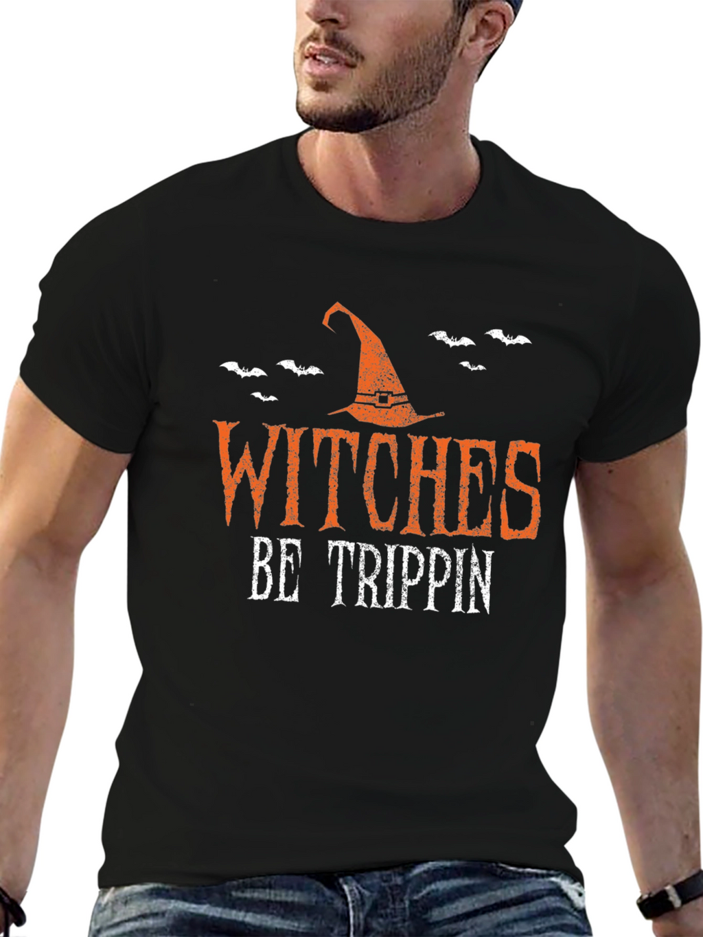 Witches Be Trippin Halloween Graphic Tee