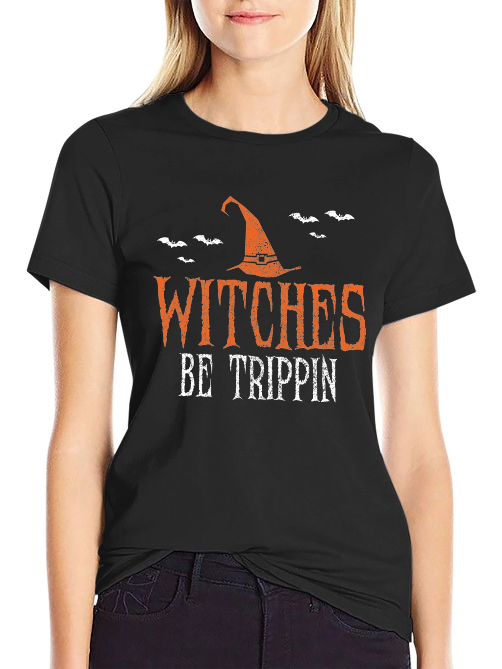 Witches Be Trippin Halloween Graphic Tee