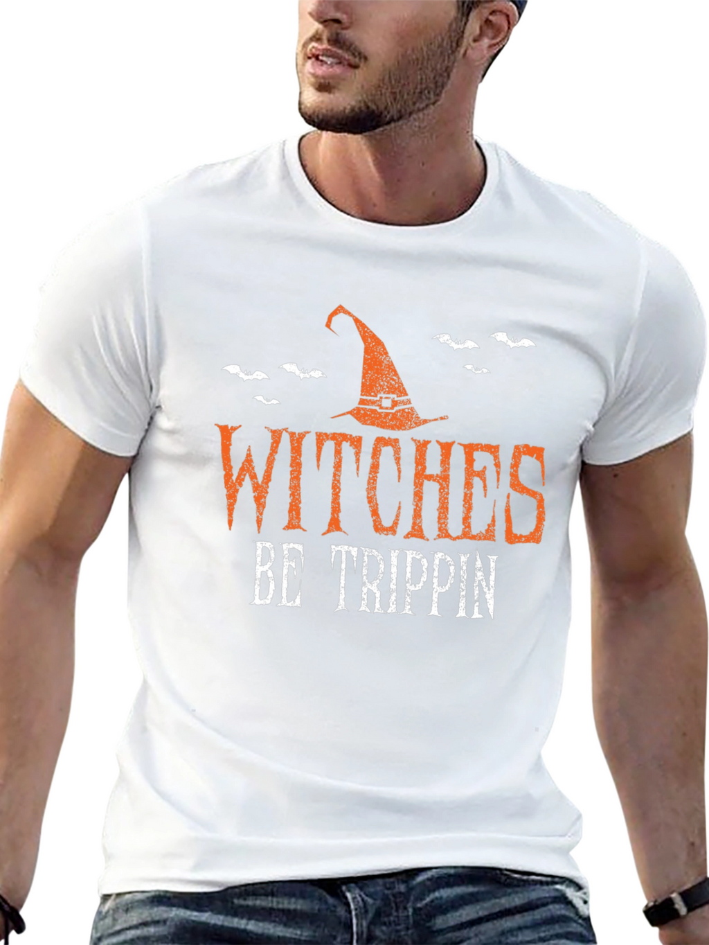 Witches Be Trippin Halloween Graphic Tee