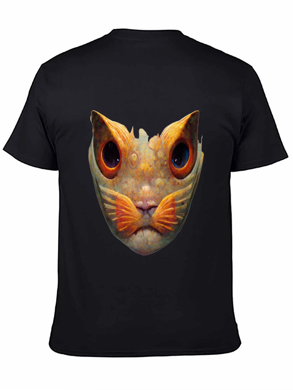 Abstract Cat Graphic T-Shirt