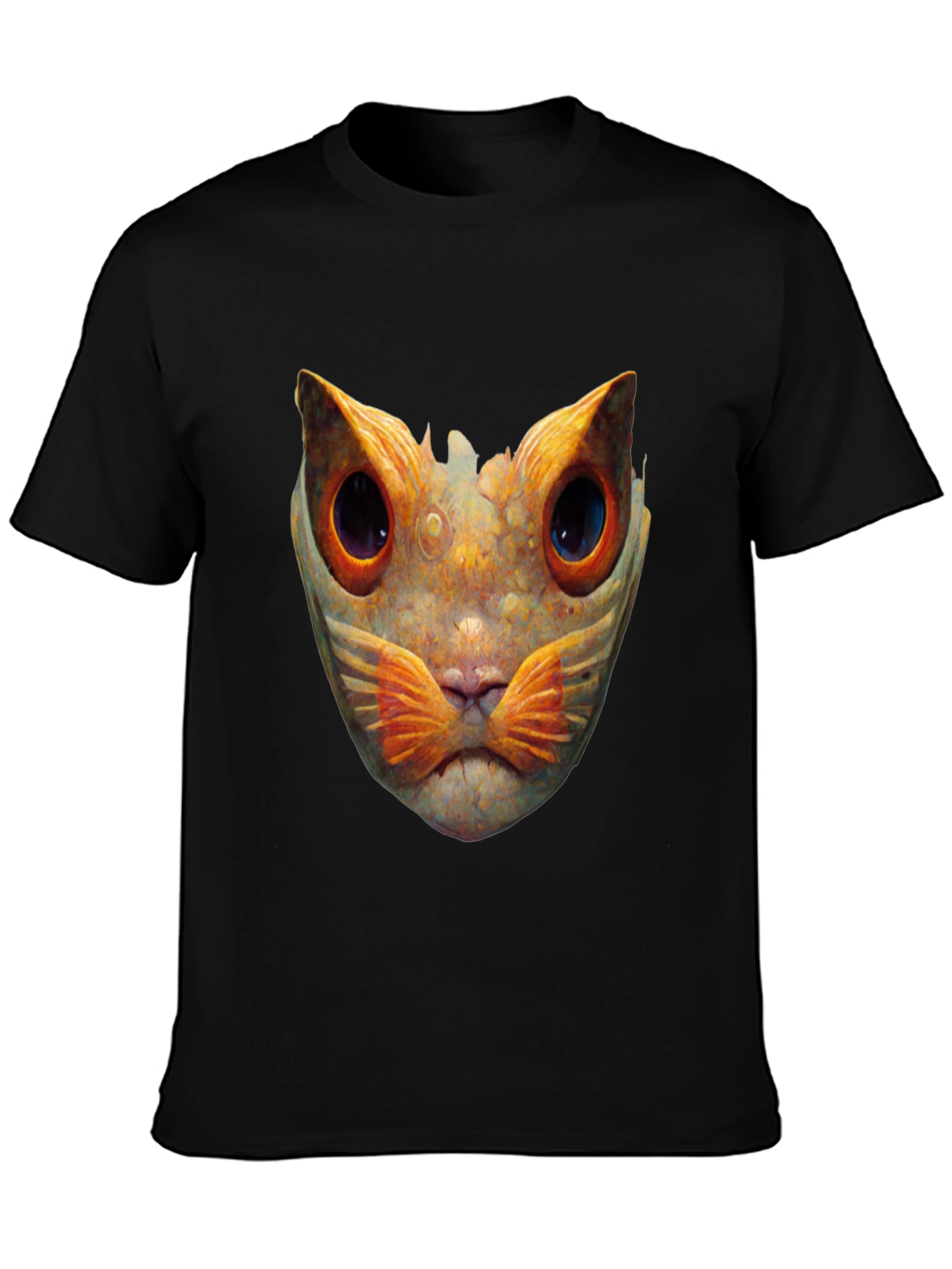 Abstract Cat Graphic T-Shirt
