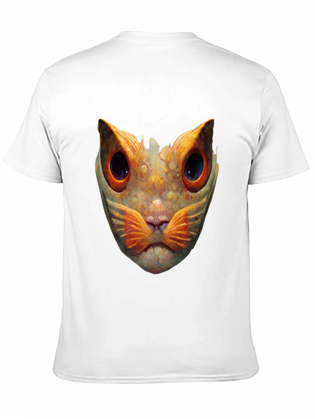 Abstract Cat Graphic T-Shirt