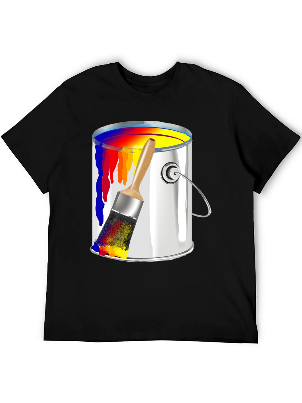 Paint Can & Brush Graphic T-Shirt