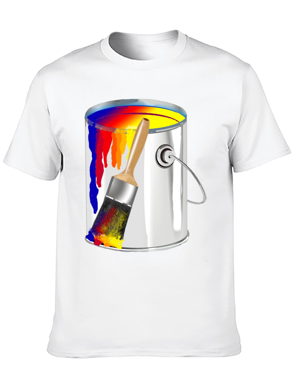 Paint Can & Brush Graphic T-Shirt