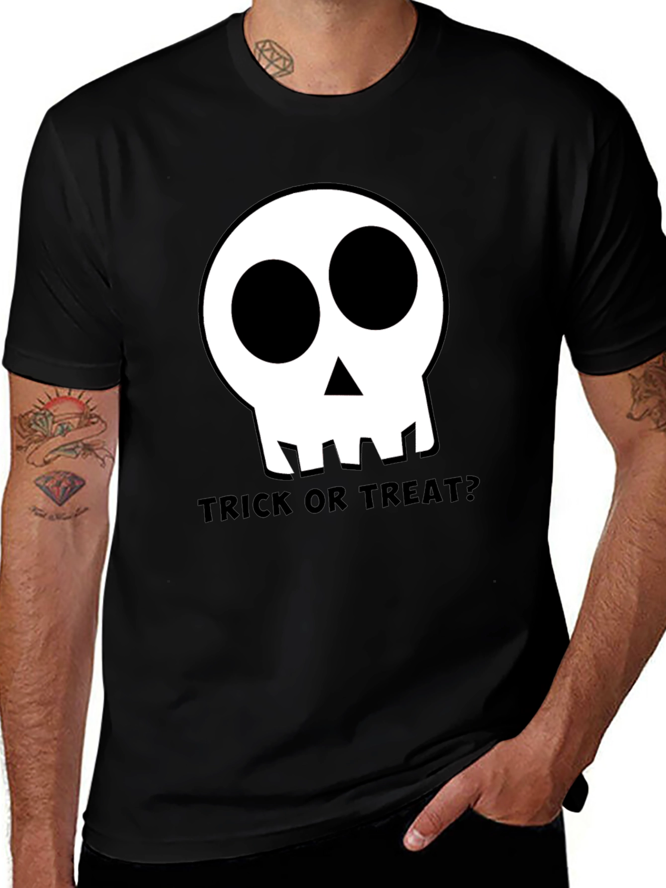 Halloween Skull T-Shirt - Trick or Treat?