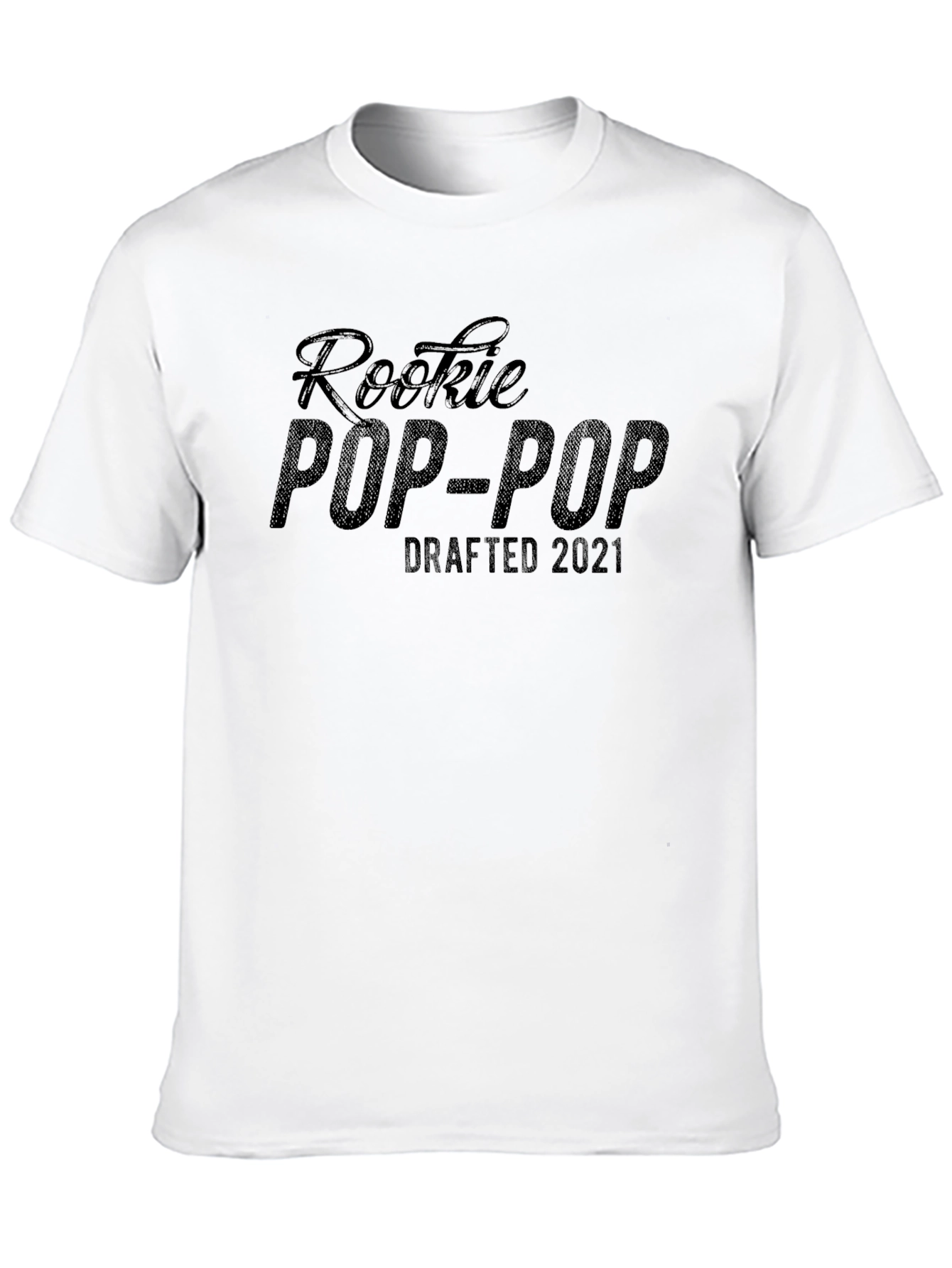 Rookie Pop-Pop Drafted 2021 Black T-Shirt