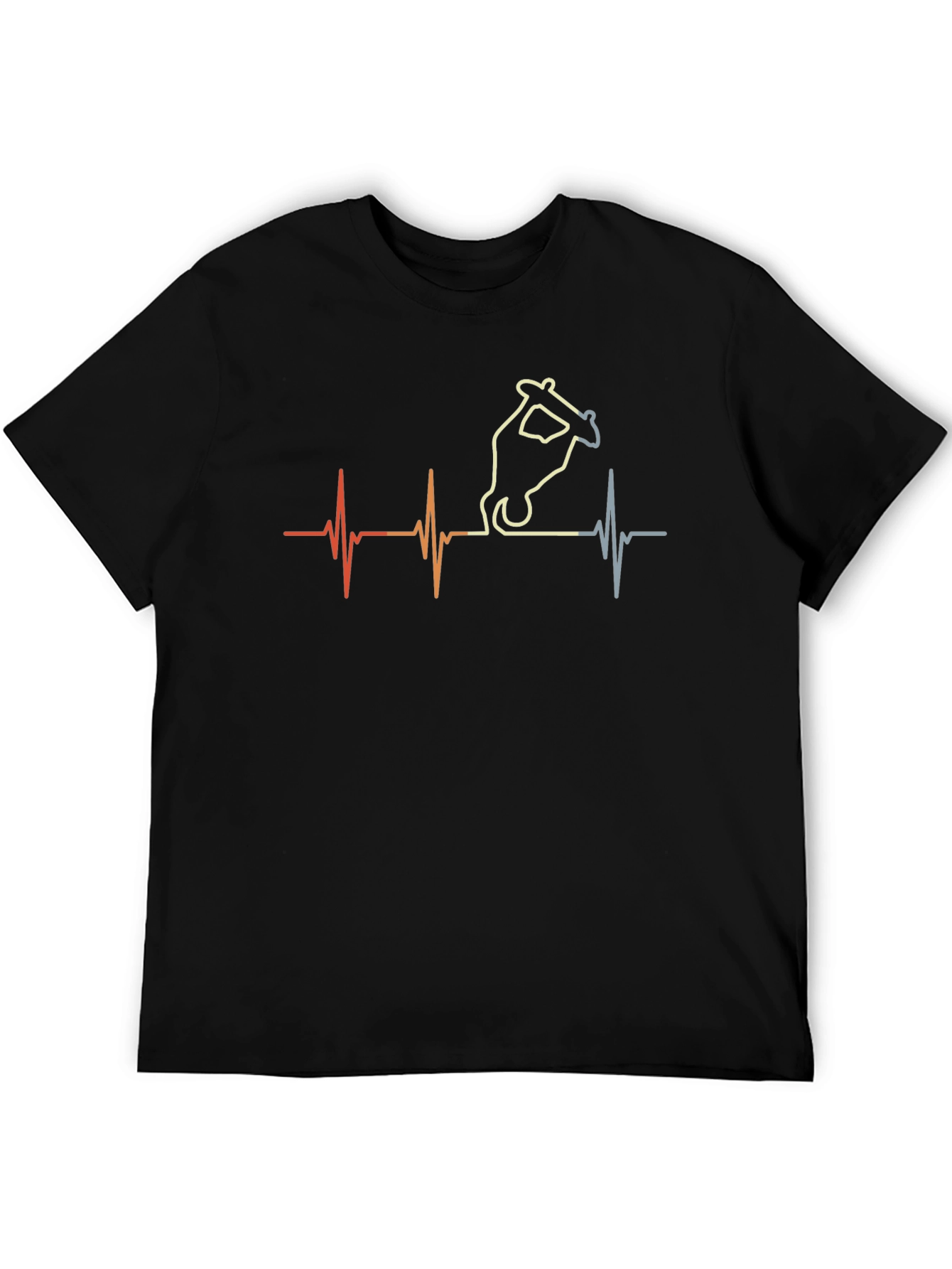Skateboard Heartbeat Graphic Tee