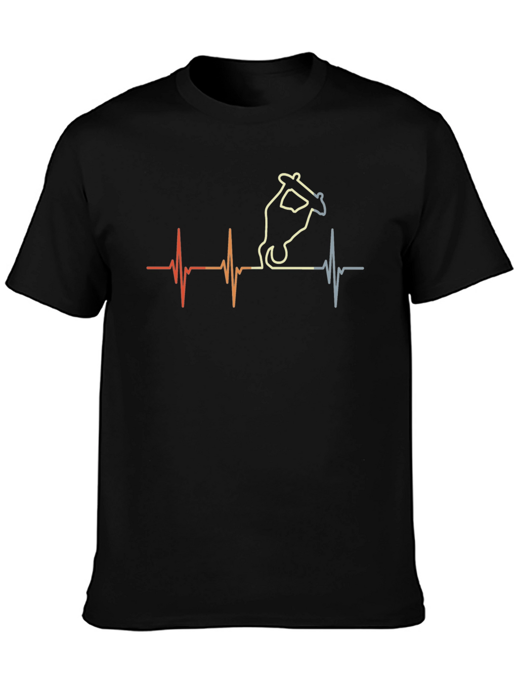 Skateboard Heartbeat Graphic Tee