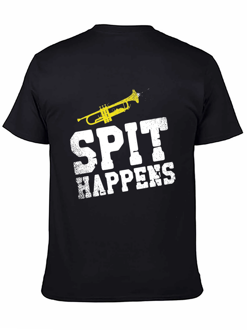 Spit Happens Trumpet Graphic T-Shirt
