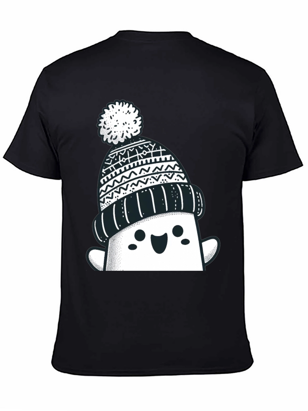 Festive Graphic Tee - Winter Hat Design