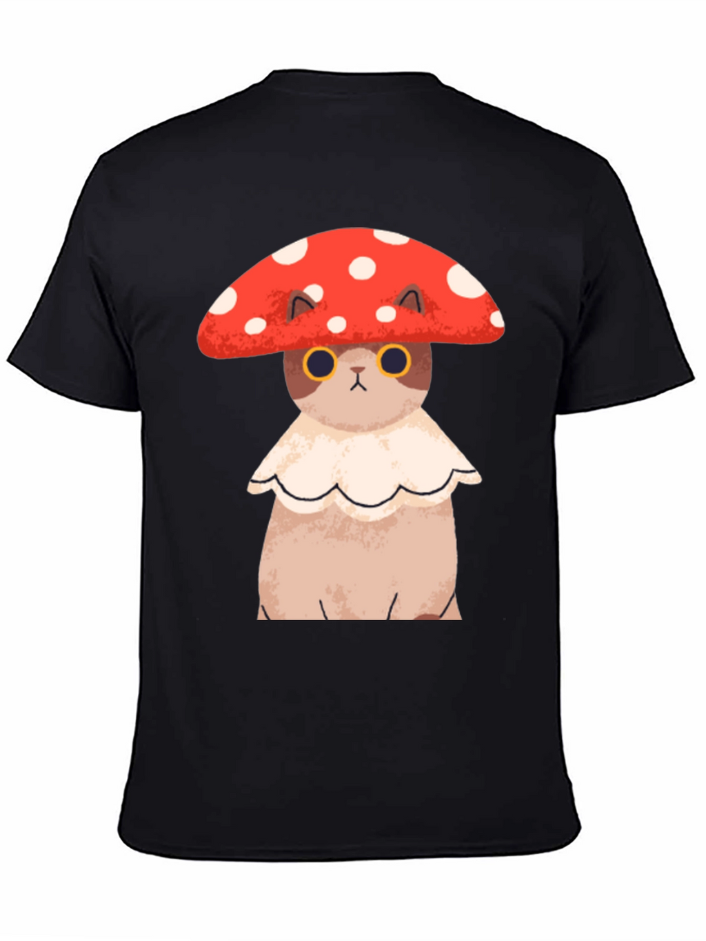 Mushroom Cat T-Shirt - Unique Graphic Tee