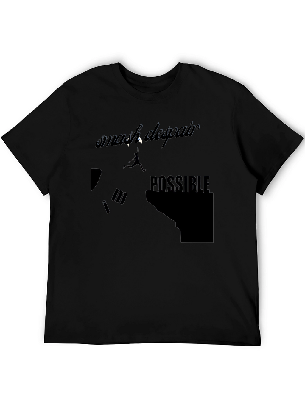 Smash Despair Possible Black Graphic Tee