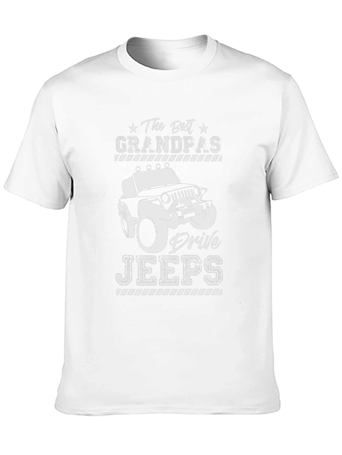 Best Grandpas Drive Jeeps Graphic Tee