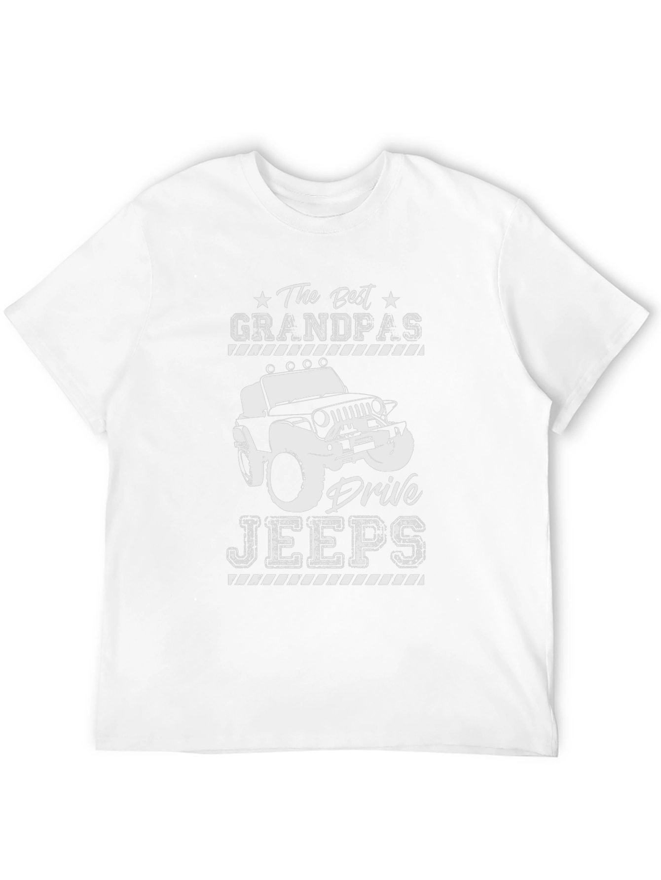 Best Grandpas Drive Jeeps Graphic Tee