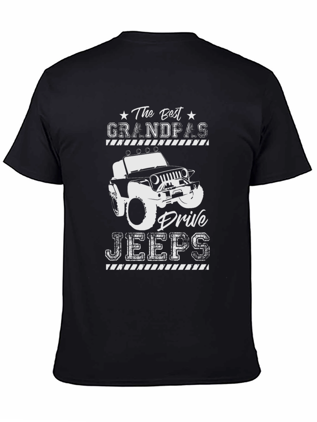 Best Grandpas Drive Jeeps Graphic Tee