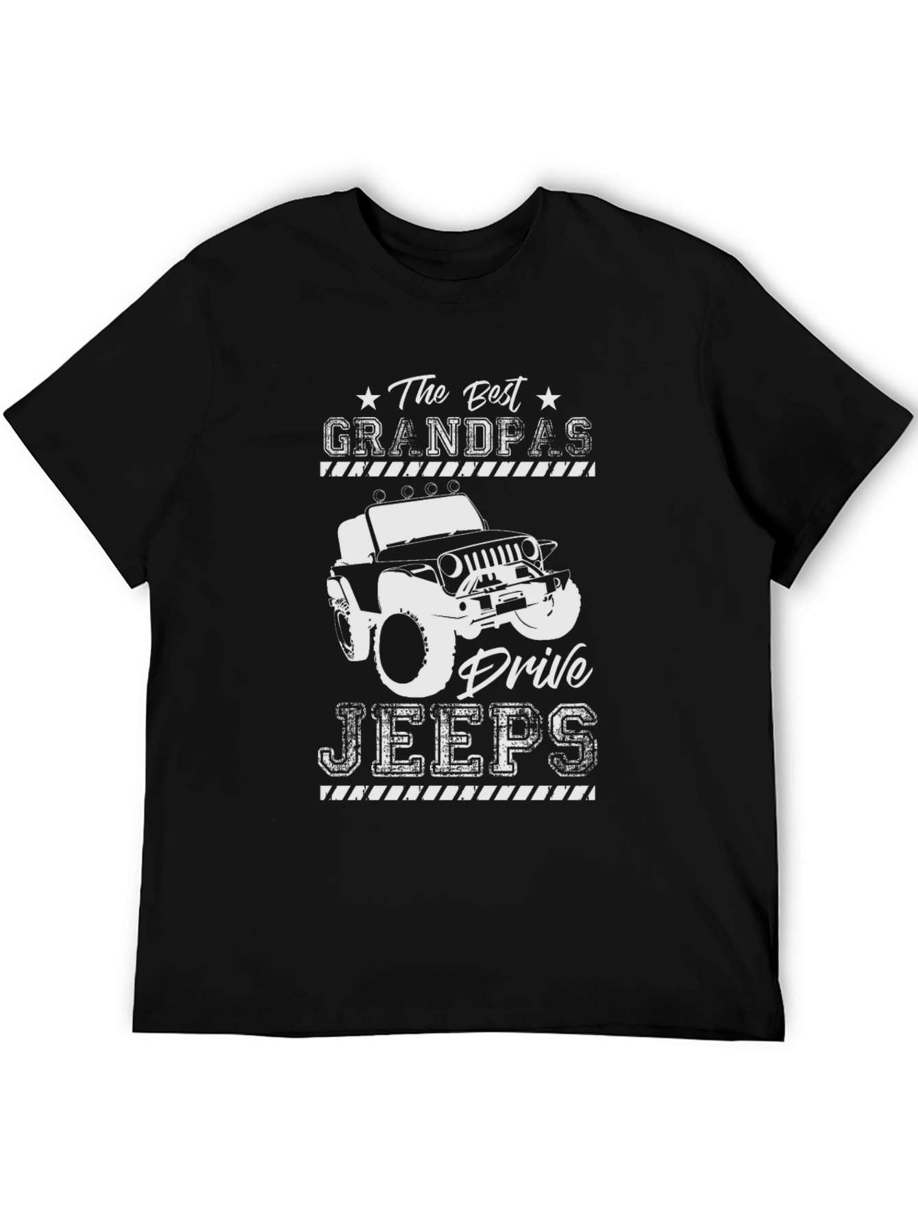 Best Grandpas Drive Jeeps Graphic Tee