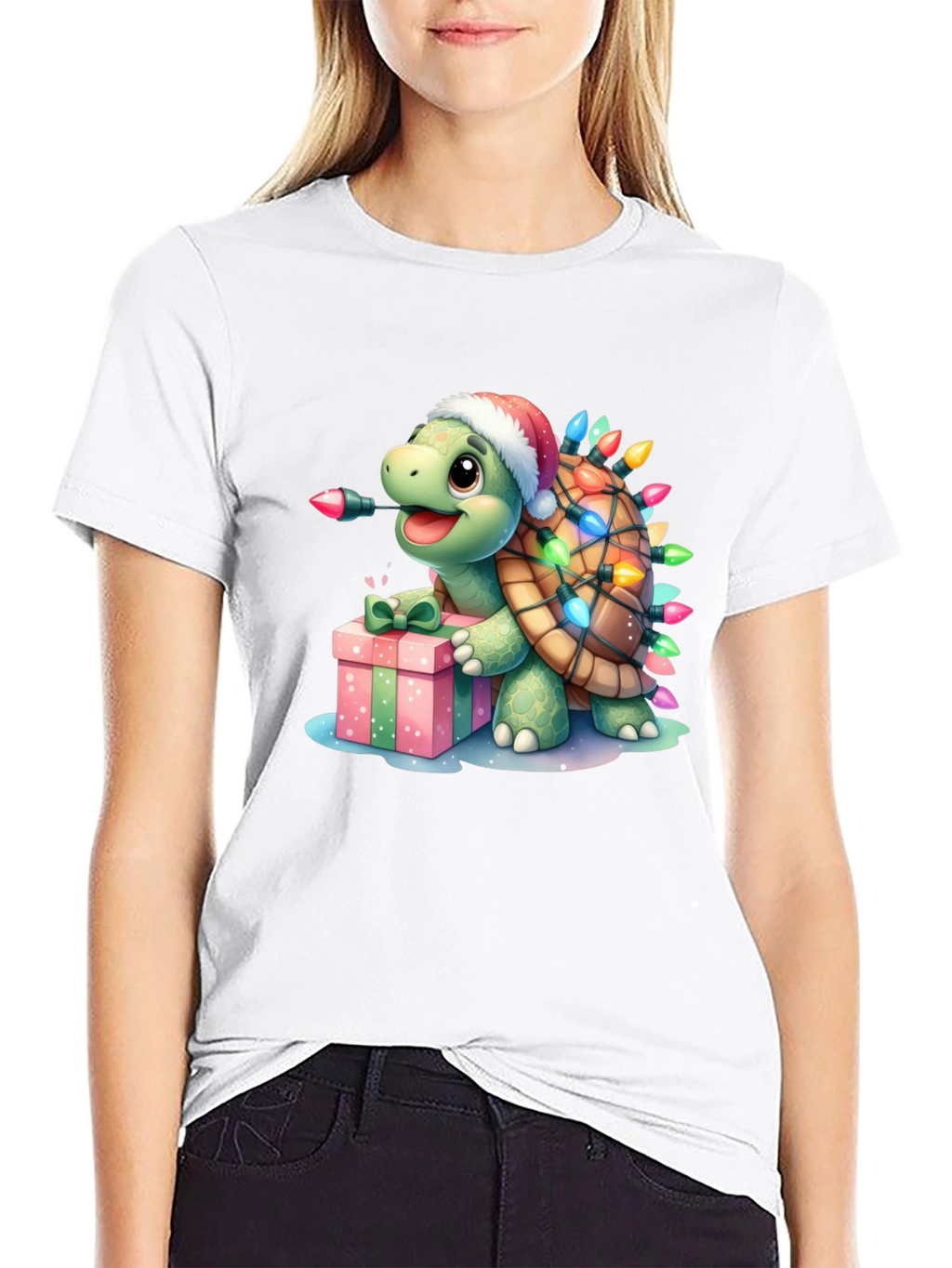 Festive Turtle Graphic Tee