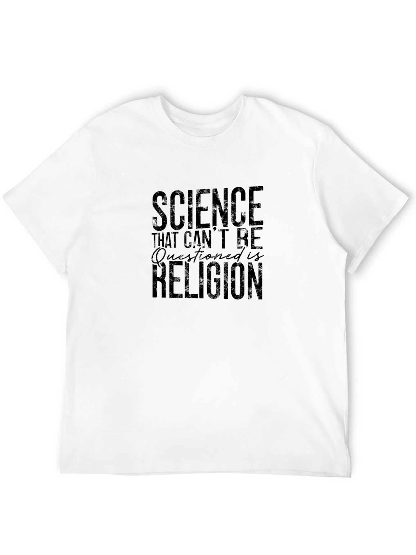 Science vs Religion Graphic T-Shirt