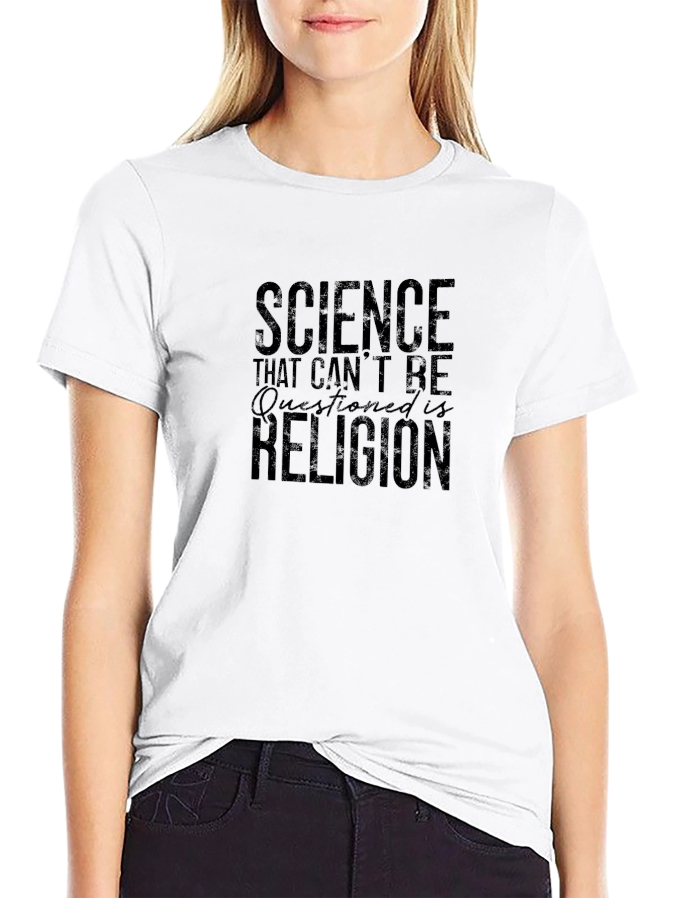 Science vs Religion Graphic T-Shirt