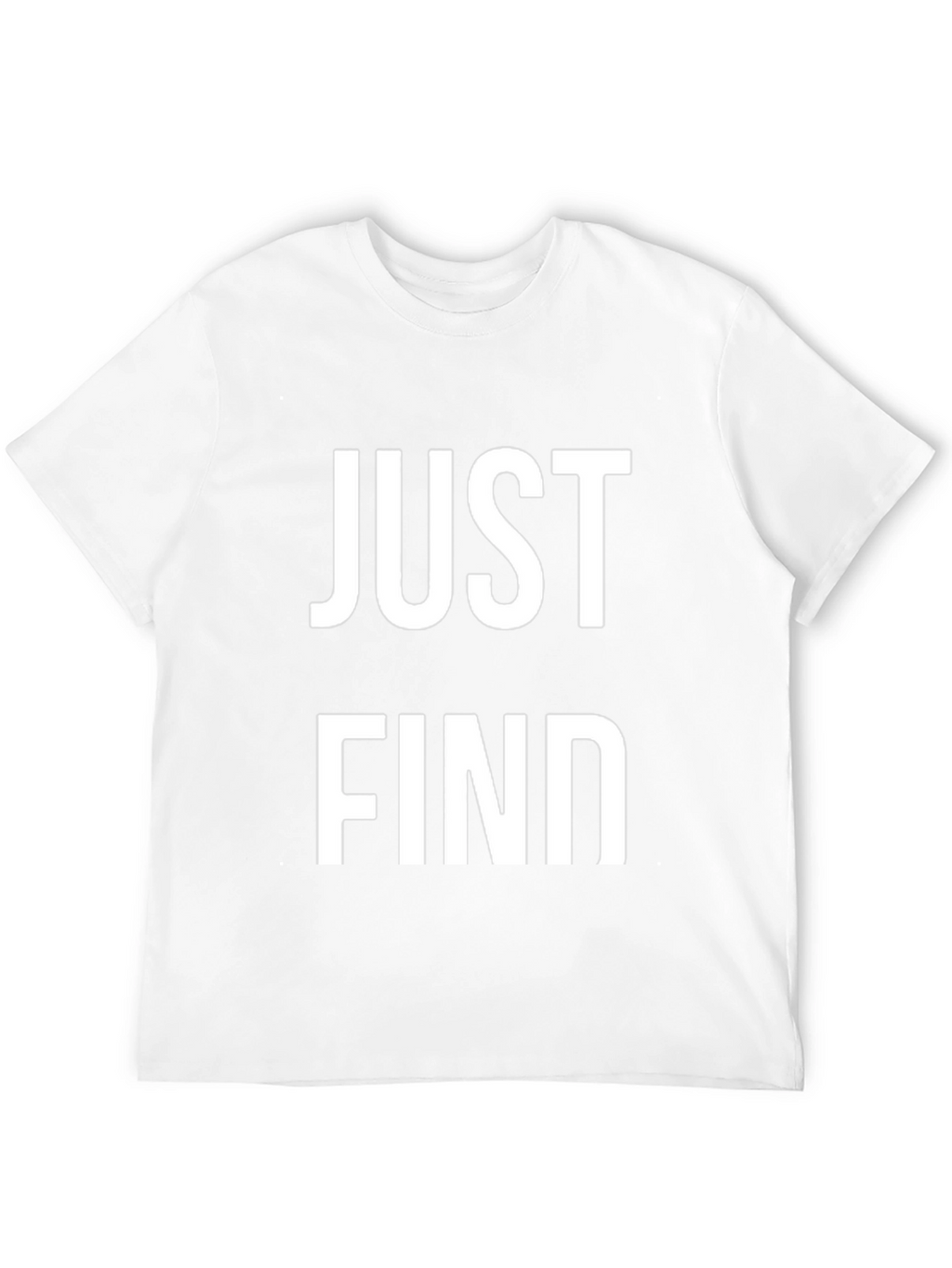 Just Find Black Graphic Tee