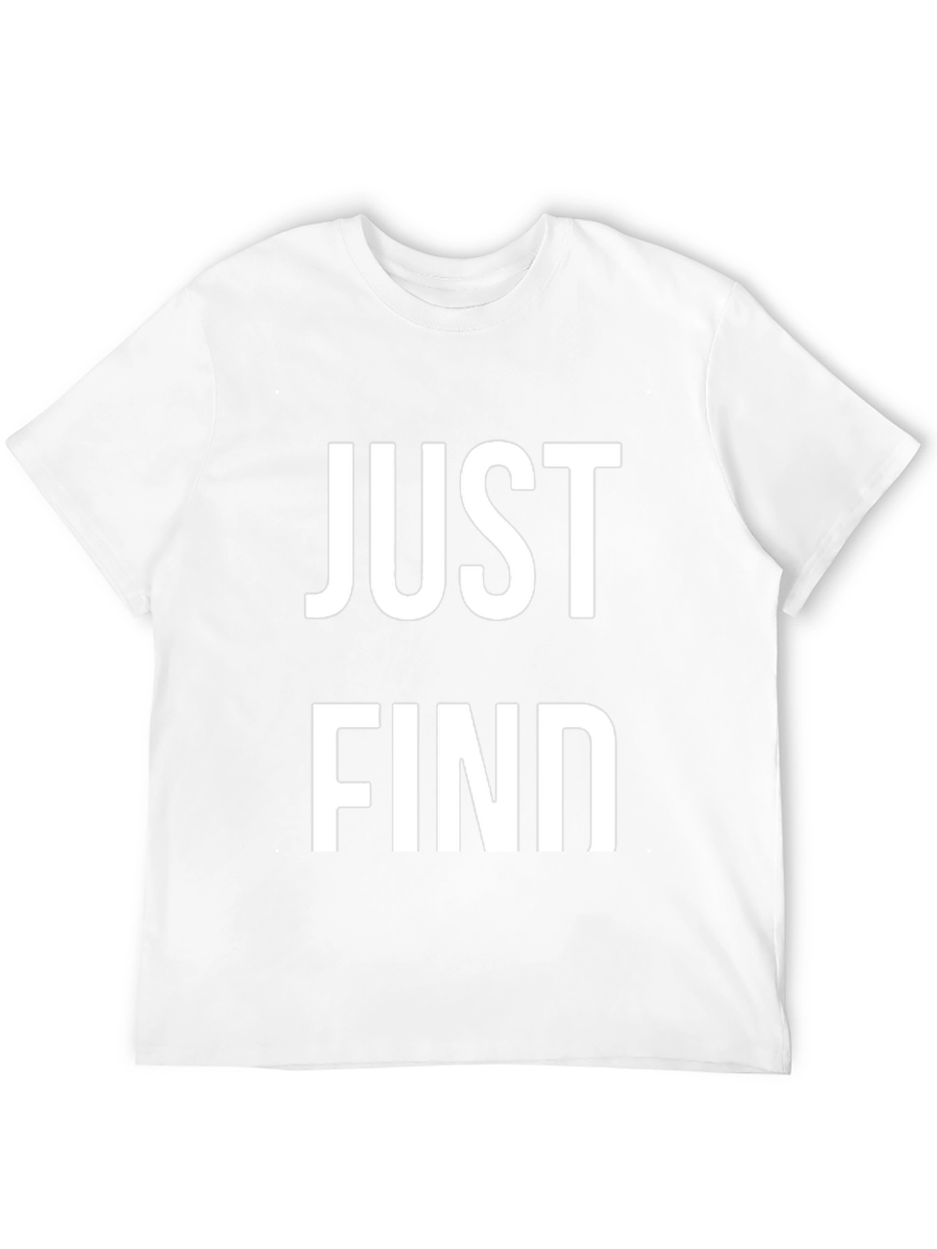 Just Find Black Graphic Tee