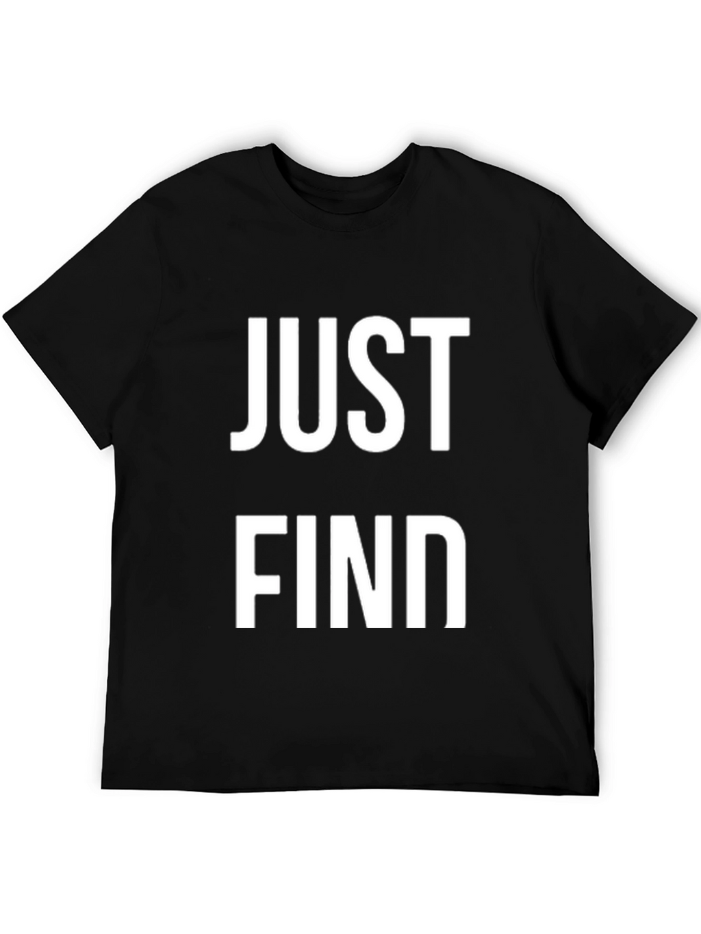 Just Find Black Graphic Tee