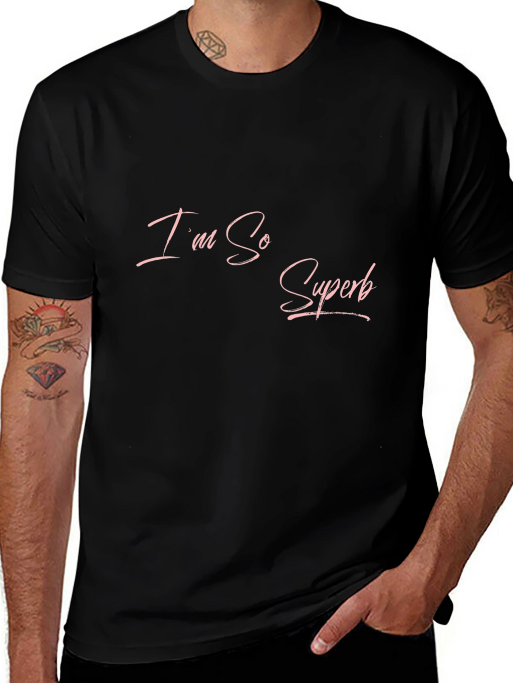 Im So Superb Black T-Shirt