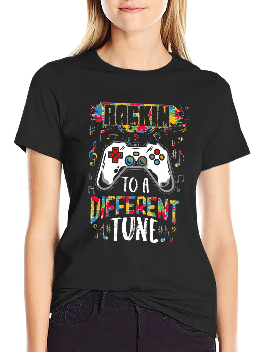 Rockin to a Different Tune Gamer T-Shirt