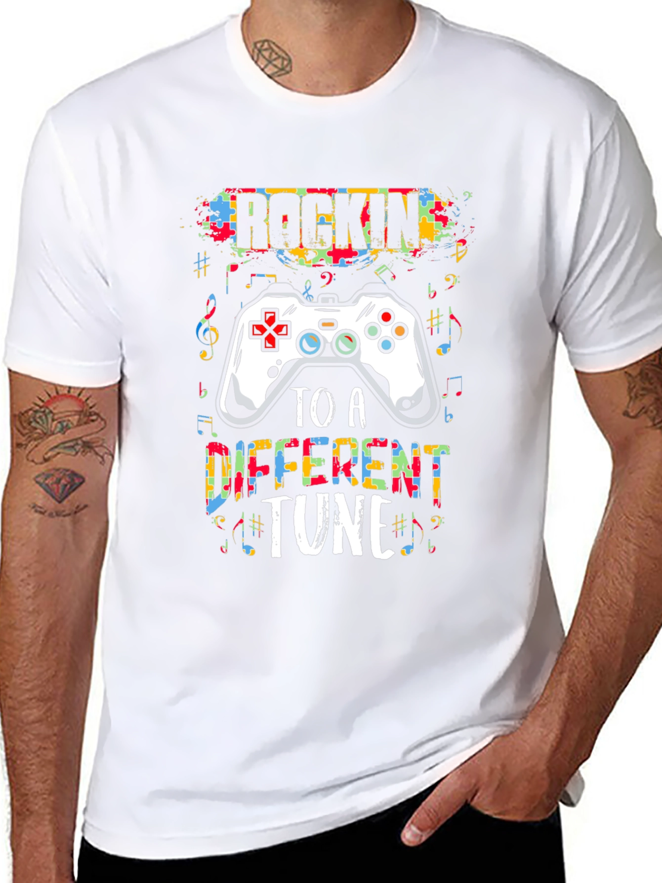 Rockin to a Different Tune Gamer T-Shirt