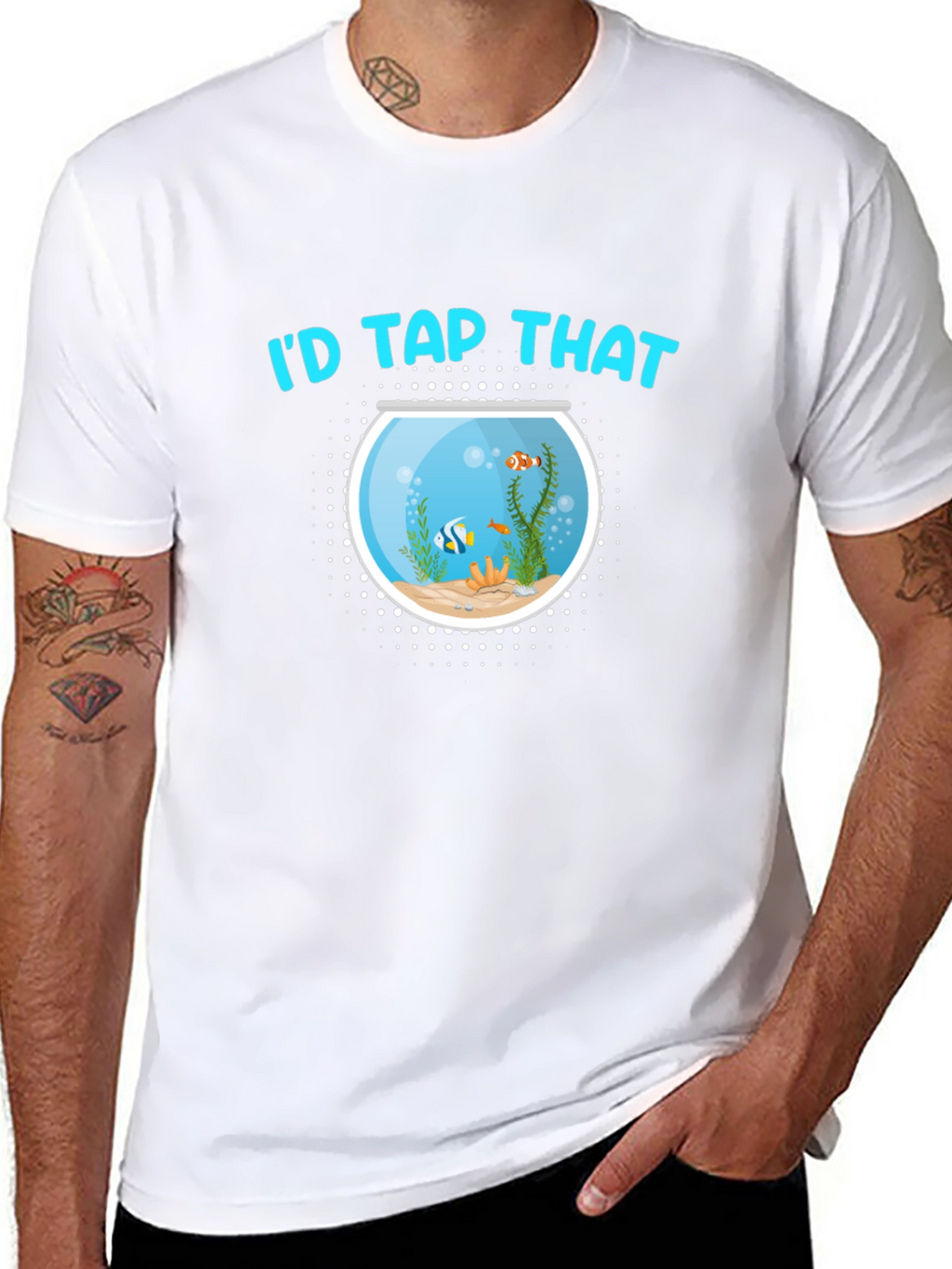 Id Tap That Fish Bowl Black T-Shirt