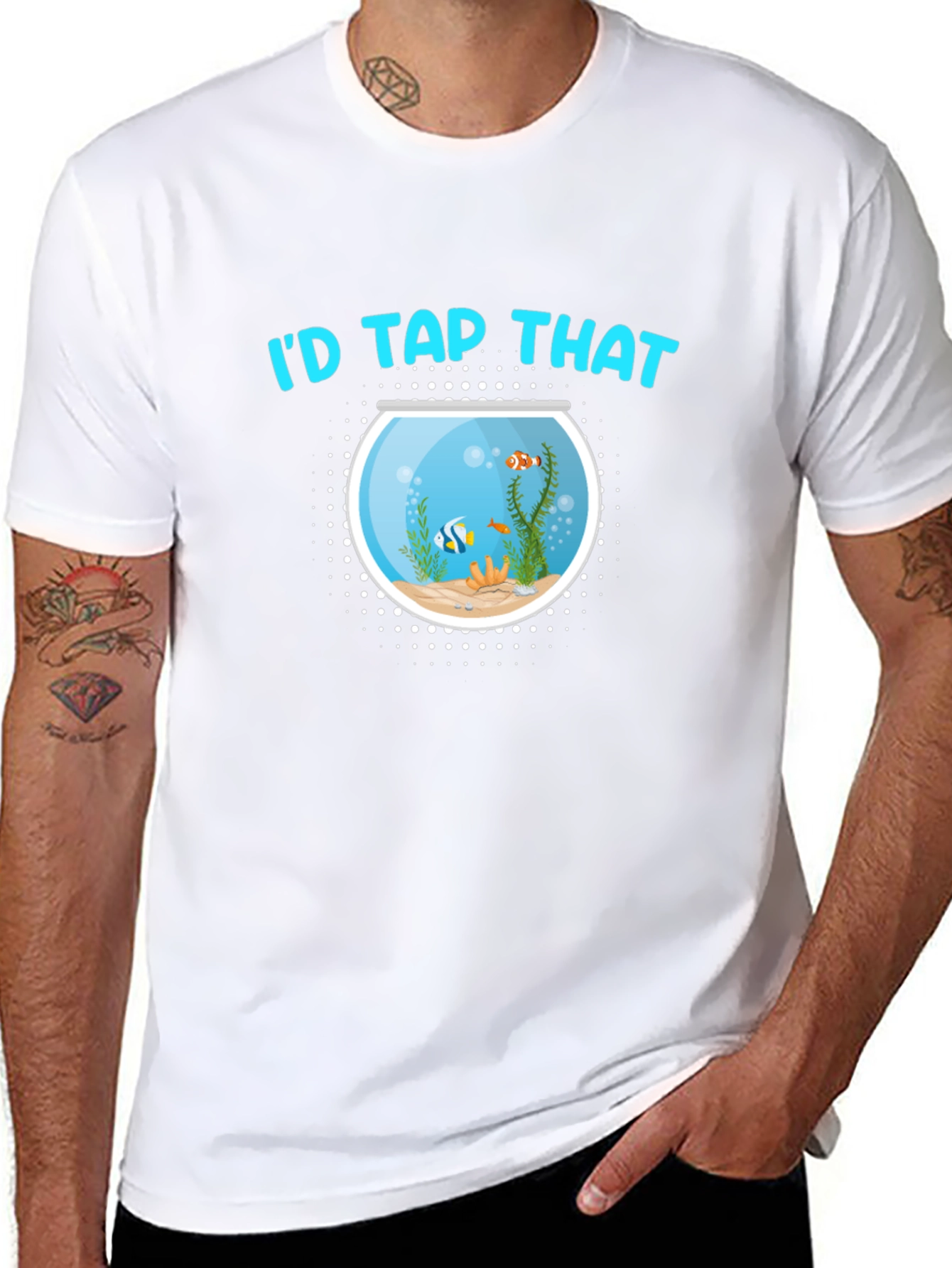 Id Tap That Fish Bowl Black T-Shirt