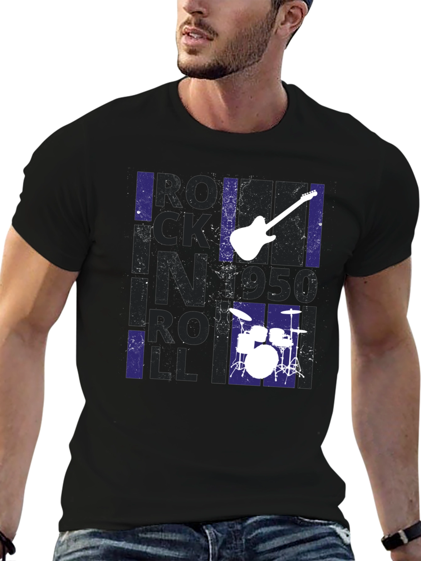 Rock N Roll 1950s Style Graphic Tee