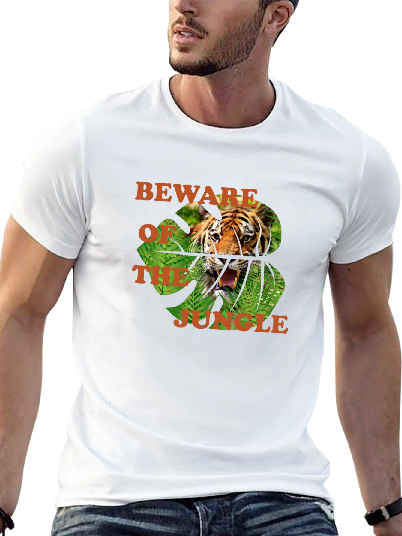 Beware of the Jungle Tiger Graphic Tee