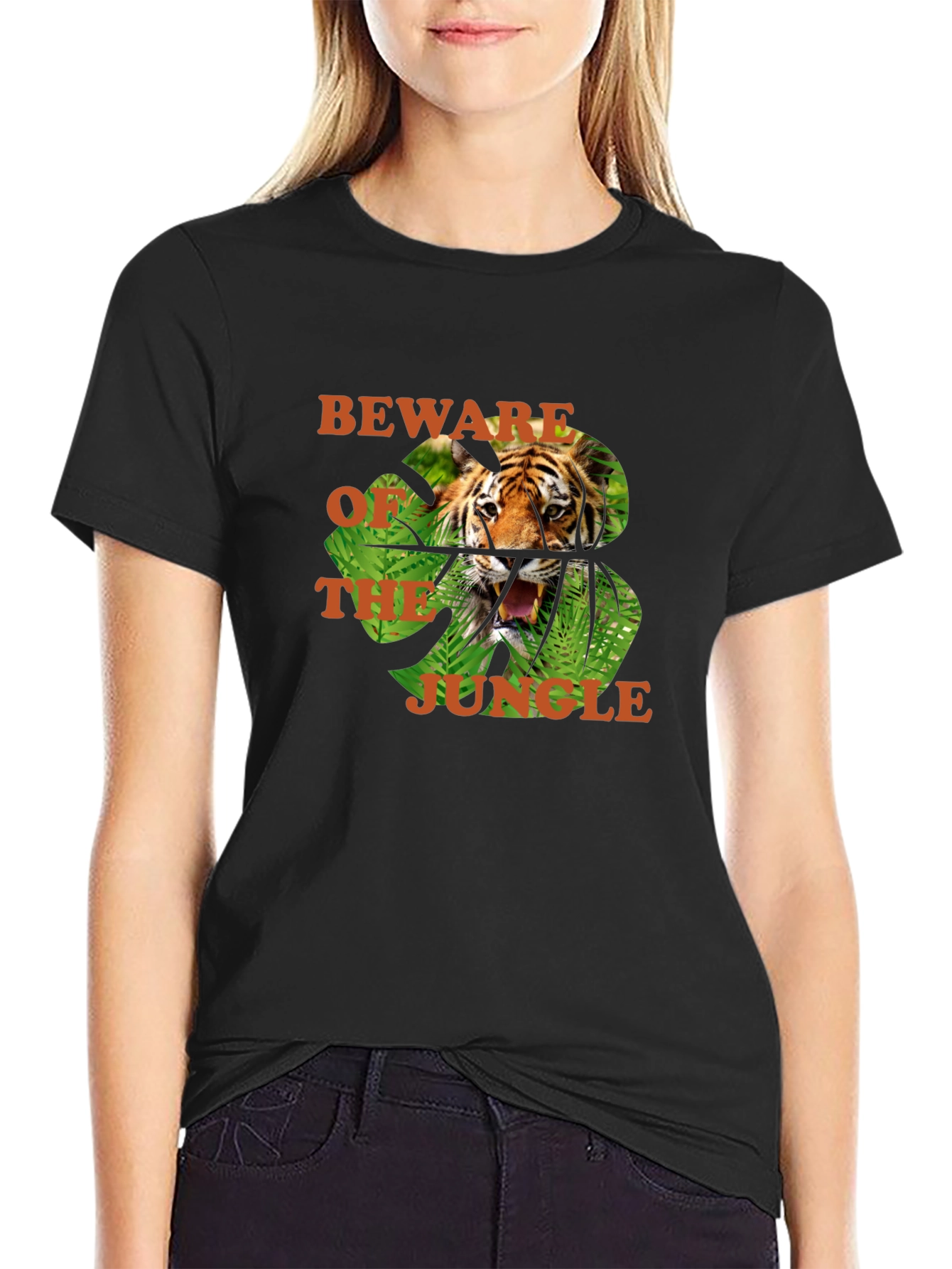 Beware of the Jungle Tiger Graphic Tee
