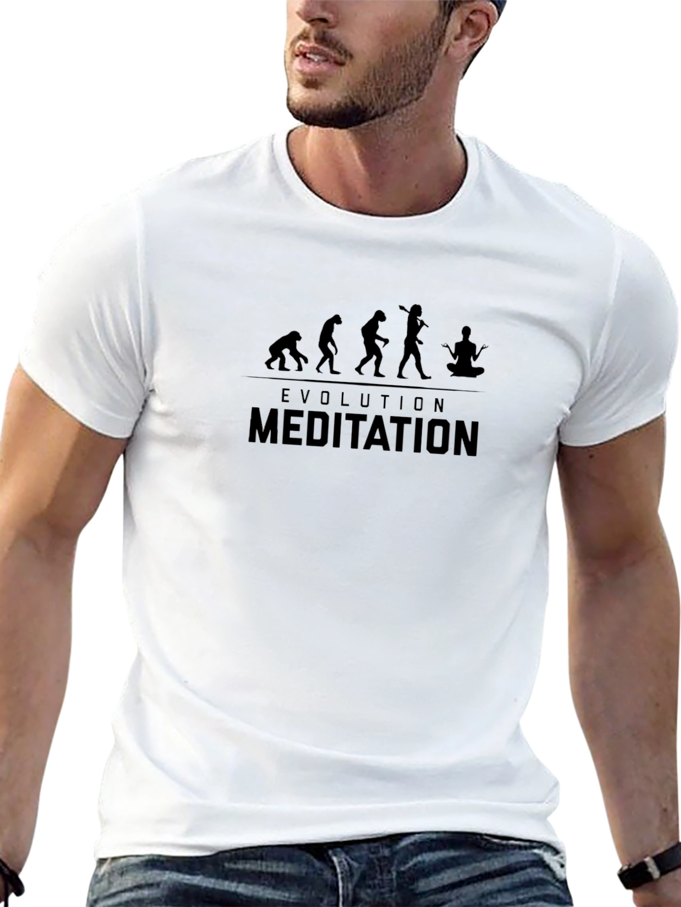 Evolution Meditation T-Shirt - Relaxed Fit