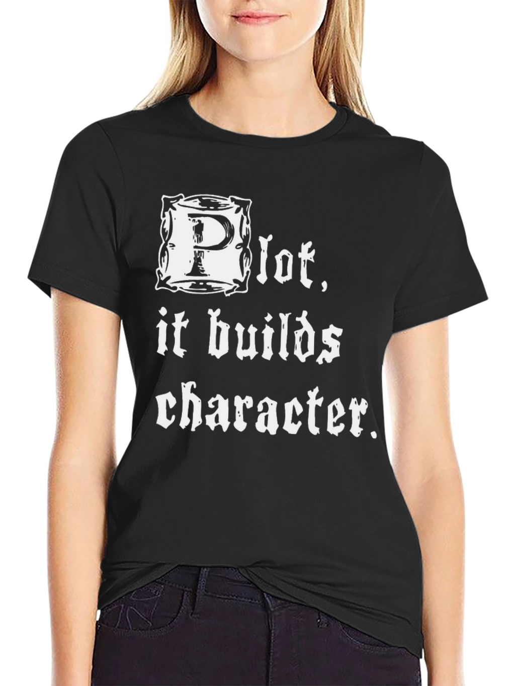 Pilot T-Shirt - Builds Character - Funny Aviation Tee