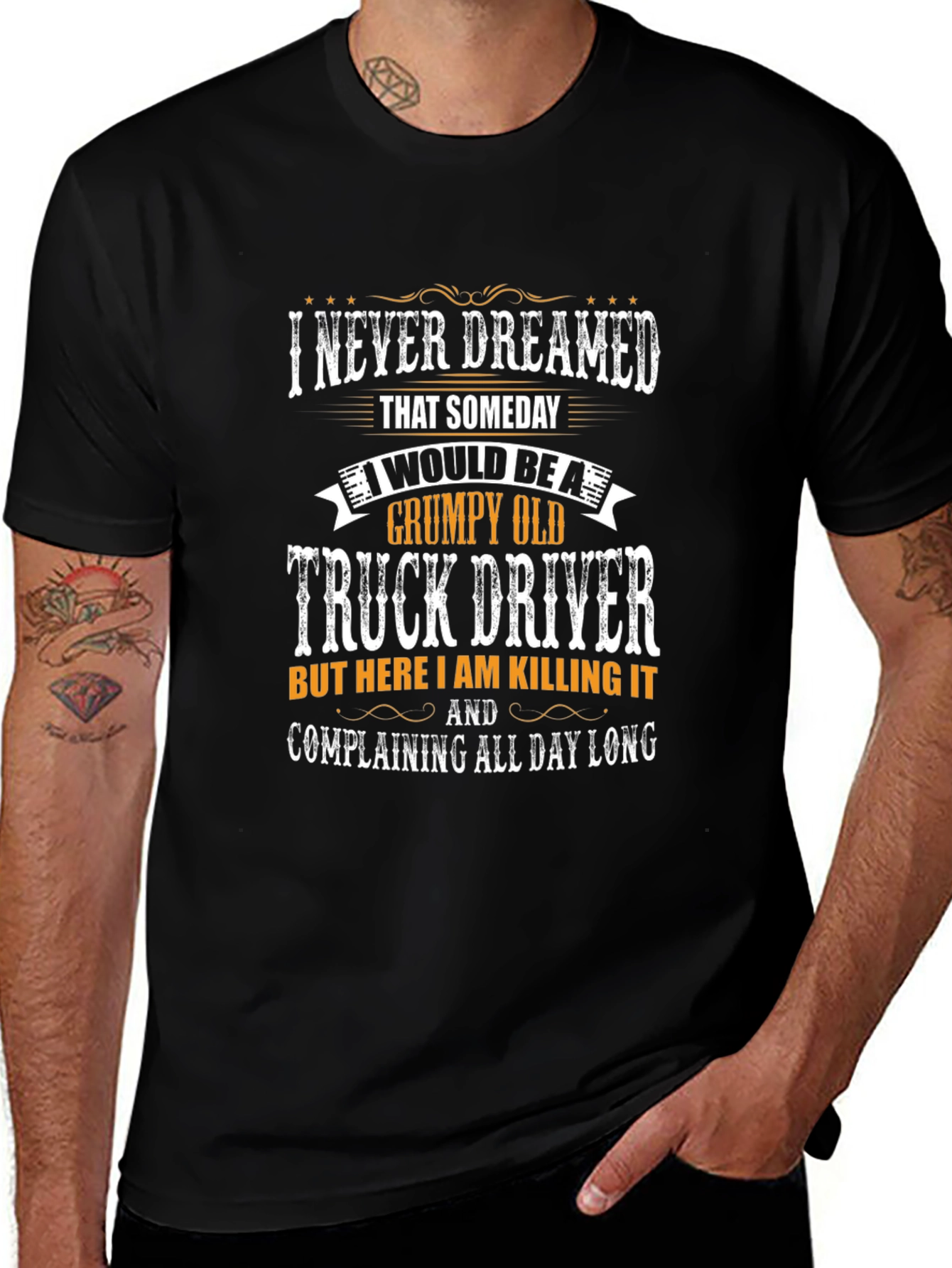Grumpy Old Truck Driver Graphic T-Shirt