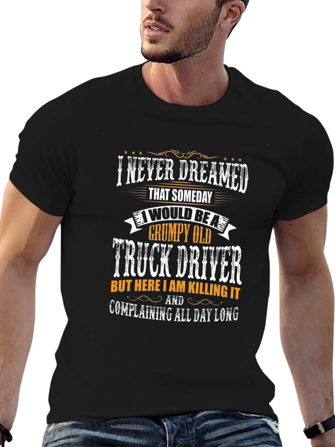 Grumpy Old Truck Driver Graphic T-Shirt