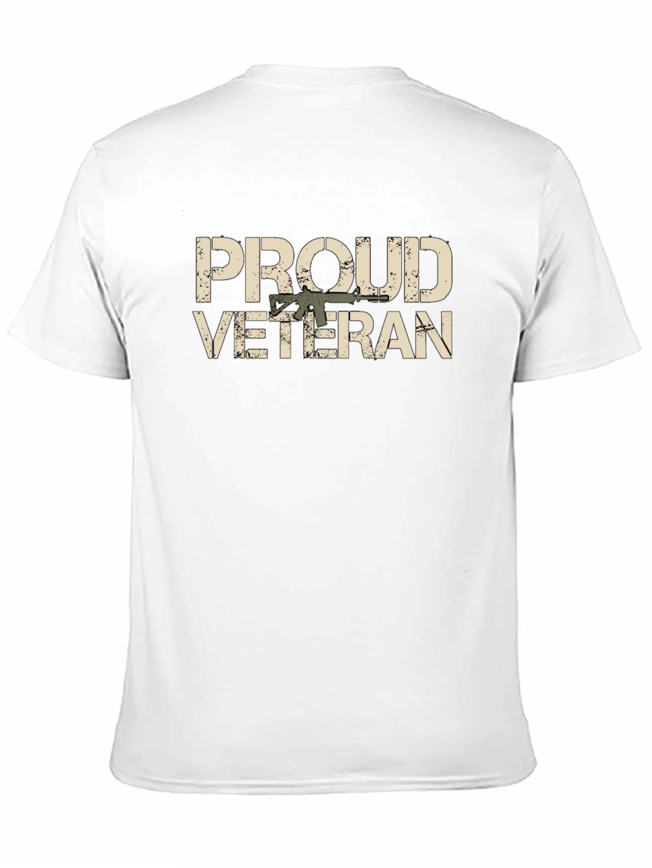 Proud Veteran Graphic Tee - Black