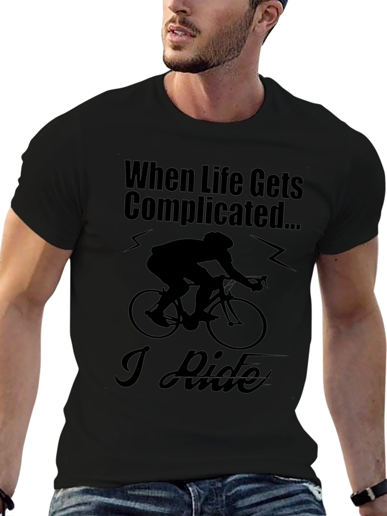 When Life Gets Complicated I Ride T-Shirt