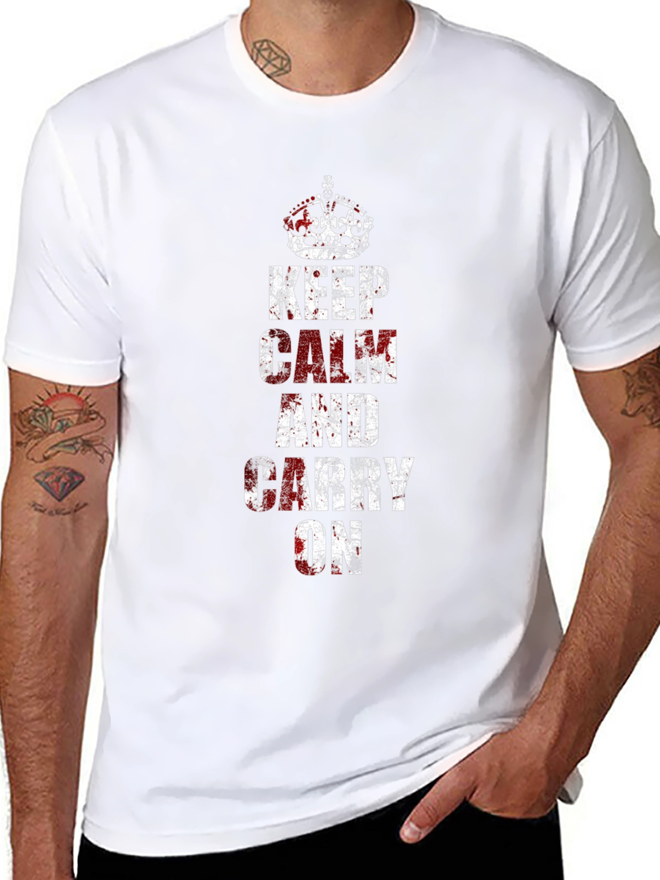 Keep Calm Novelty Graphic T-Shirt