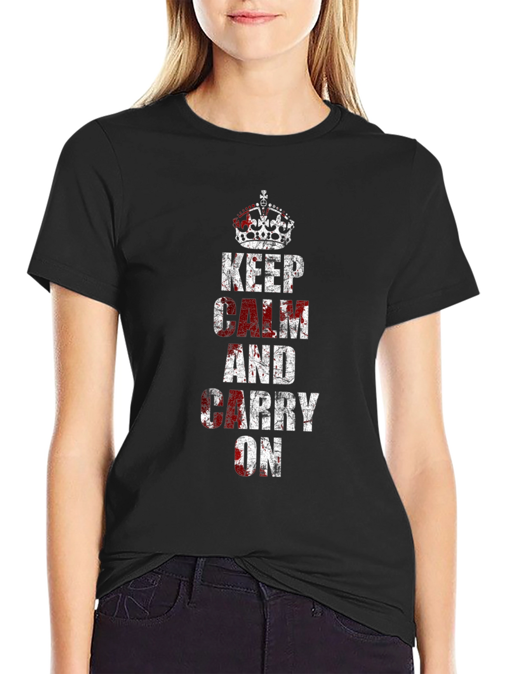 Keep Calm Novelty Graphic T-Shirt