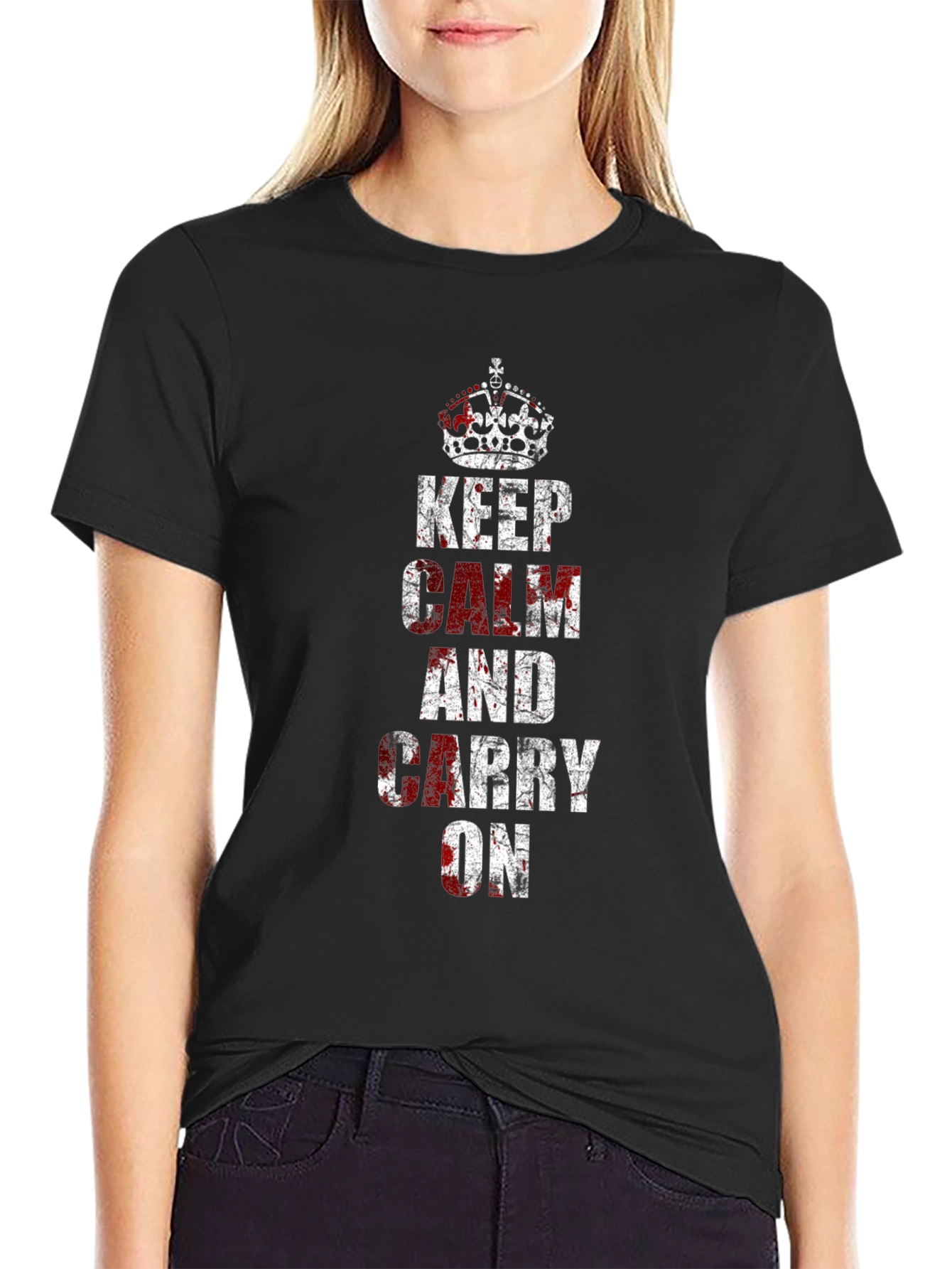 Keep Calm Novelty Graphic T-Shirt