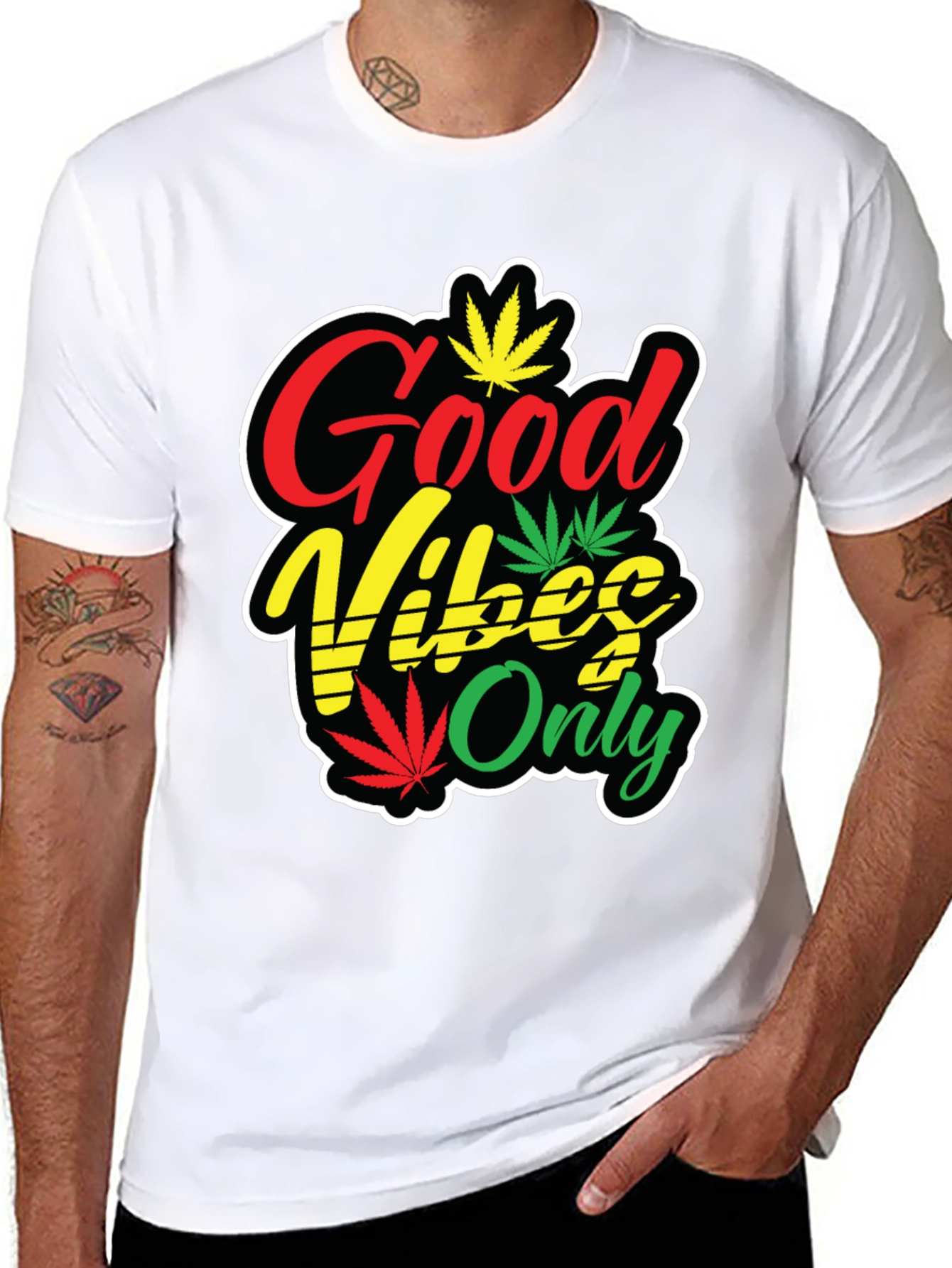 Good Vibes Only Rasta T-Shirt